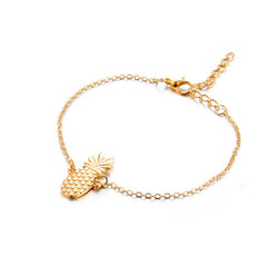 2pcs/set Minimalist Gold Silver Color Small Love Link Chain Bracelets For Women Friendship Love Charm Bracelets Bangles Jewelry